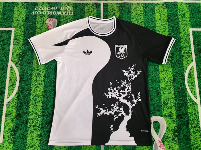 Fan Version 2025 Japan White/Black Comic Soccer Jersey Football Shirt