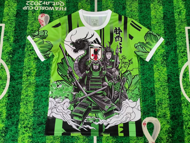 Fan Version 2025 Japan Green Comic Soccer Jersey Football Shirt