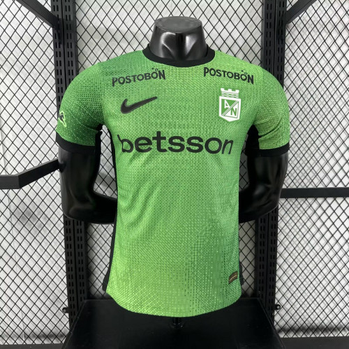 Player Version 2025-2026 Atletico Nacional de Medellin Third Away Green Soccer Jersey