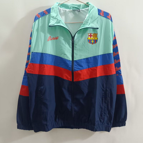 2025-2026 Barcelona Green Soccer Windbreaker Jacket Football Jacket