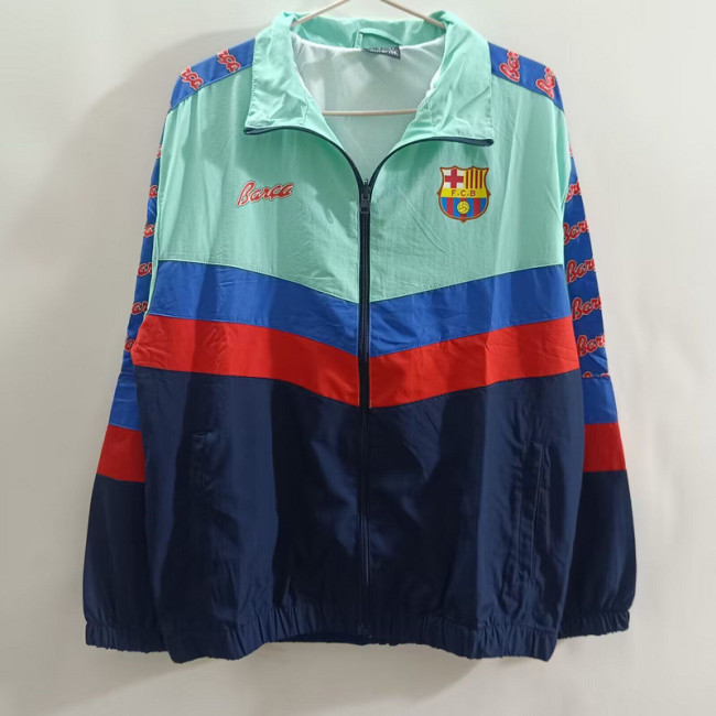 2025-2026 Barcelona Green Soccer Windbreaker Jacket Football Jacket
