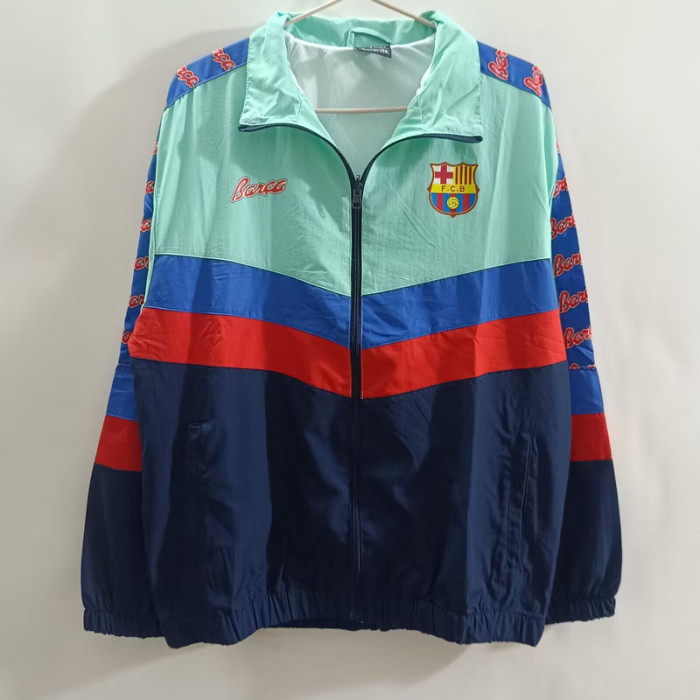 2025-2026 Barcelona Green Soccer Windbreaker Jacket Football Jacket