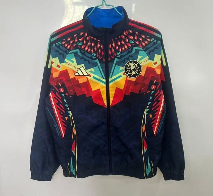 2025-2026 Club America Soccer Reversible Windbreaker Jacket Football Jacket
