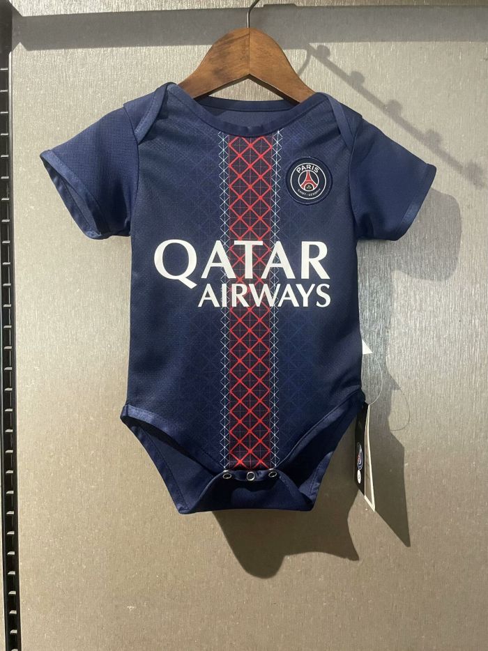 Baby Cloth 2025-2026 PSG Home Soccer Jersey Baby Onesies