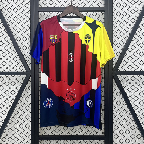 Ibrahimovic 11 Team Combine Version 2025-2026 Barcelona AC Milan PSG Inter Milan Sweden Ajax Soccer Jersey Football Shirt