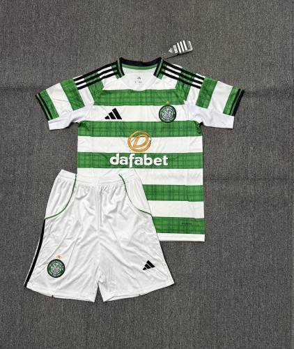 Adult Uniform 2025-2026 Celtic Home Soccer Jersey Shorts Football Kit