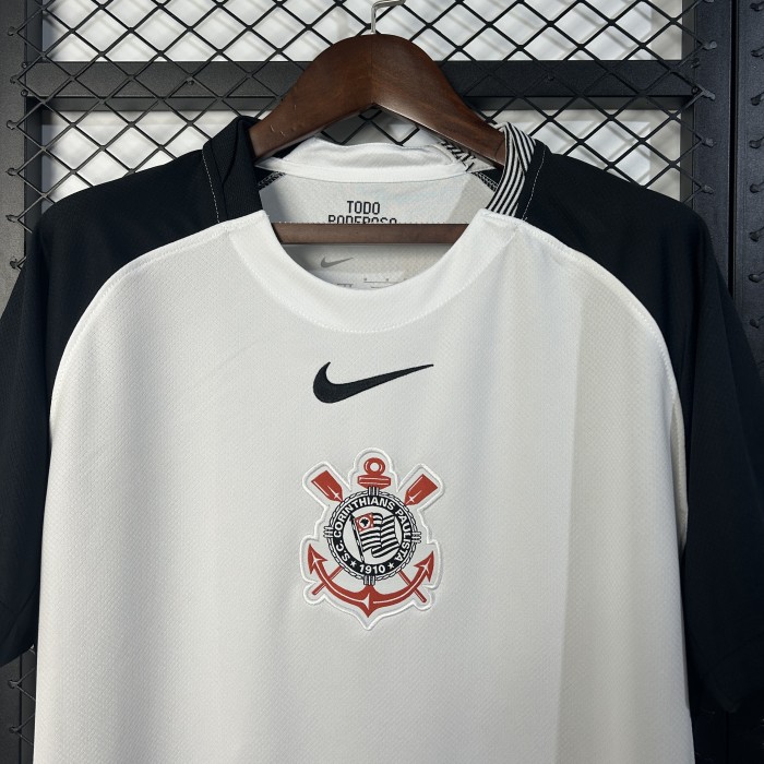 Fan Version 2025-2026 Corinthians Home Soccer Jersey Football Shirt