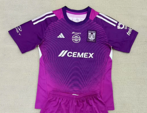 Fan Version 2025-2026 Tigres UANL Purple Goalkeeper Soccer Jersey Football Top
