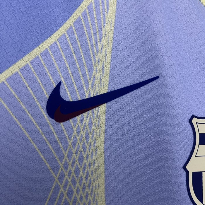 Barca Camisetas de Futbol Fans Version 2025-2026 Barcelona Blue Special Edition Soccer Jersey