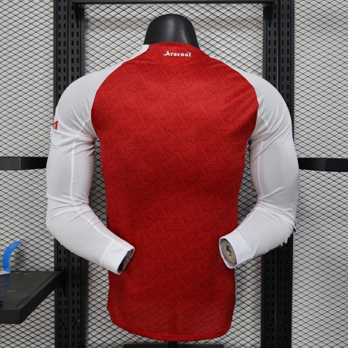 Long Sleeve Player Version 2025-2026 Arsenal Home Footbal Shirt Soccer Jersey