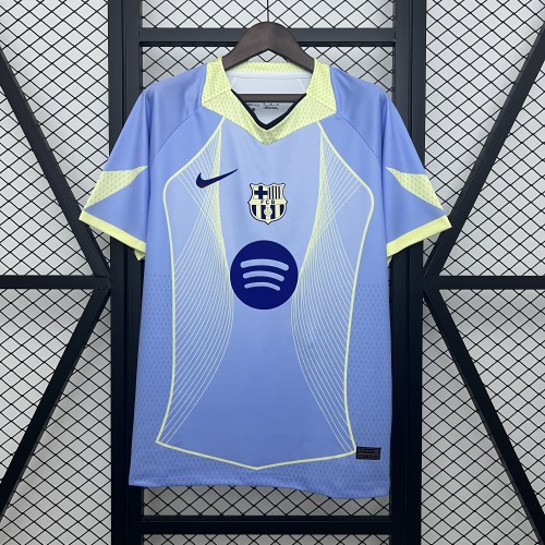 Barca Camisetas de Futbol Fans Version 2025-2026 Barcelona Blue Special Edition Soccer Jersey