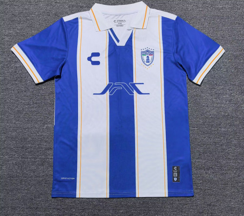 Fans Version 2025-2026 Pachuca Blue/White Soccer Jersey Football Shirt