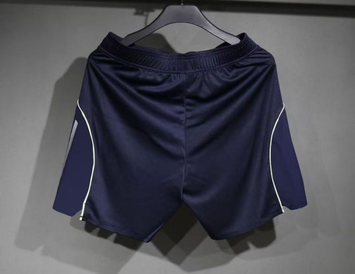 Player Version 2025-2026 Real Madrid Away Dark Blue Soccer Shorts Football Shorts