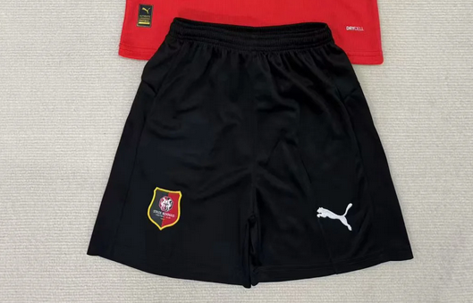 Fan Version 2025-2026 Stade Rennais Home Soccer Shorts Football Shorts