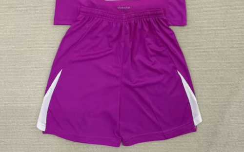 Fan Version 2025-2026 Tigres Purple Goalkeeper Soccer Shorts Football Shorts