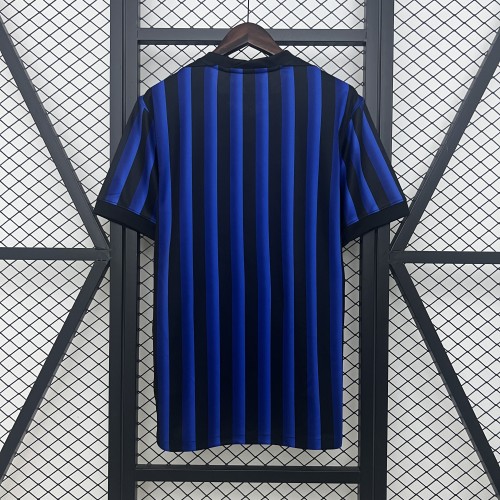 with Sponor Logo Fan Version 2025-2026 Inter Milan Home Soccer Jersey Football Shirt