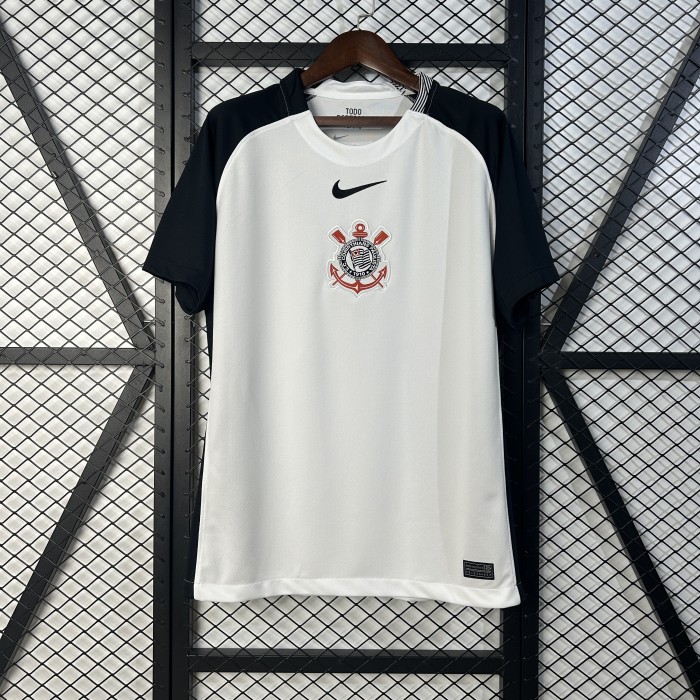 Fan Version 2025-2026 Corinthians Home Soccer Jersey Football Shirt
