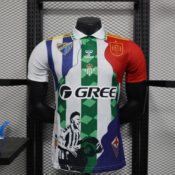 Player Version 2025-2026 Real Betis Spain Valencia Malaga Combine Version Soccer Jersey Football Shirt