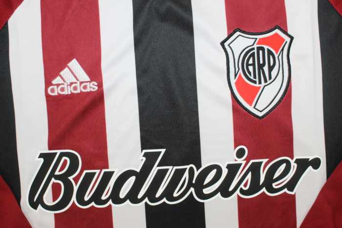 Long Sleeve Retro Jersey 2005-2006 River Plate GALLARDO 10 Away Red Soccer Jersey Vintage Football Shirt