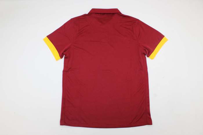 with Serie A Patch Retro Jersey 2014-2015 As Roma Home Soccer Jersey Vintage Football Shirt