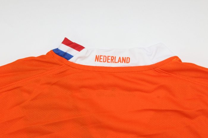 with Euro Patch Retro Jersey 2008 Netherlands Home Soccer Jersey Vintage Football Shirt