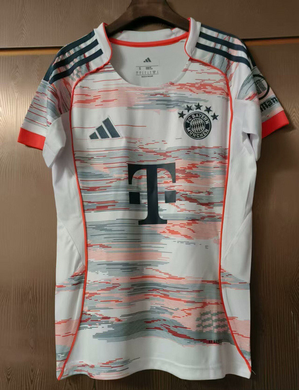 Women 2025-2026 Bayern Munich Away Soccer Jersey Girl Football Shirt