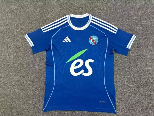 Fan Version 2025-2026 Strasbourg Alsace Home Soccer Jersey Football Shirt