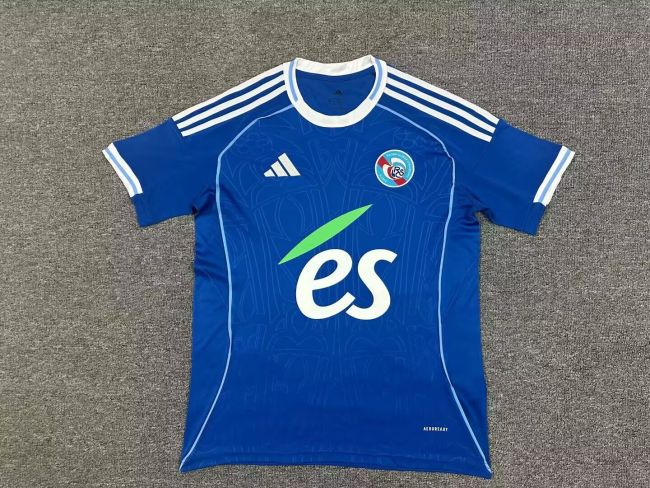 Fan Version 2025-2026 Strasbourg Alsace Home Soccer Jersey Football Shirt