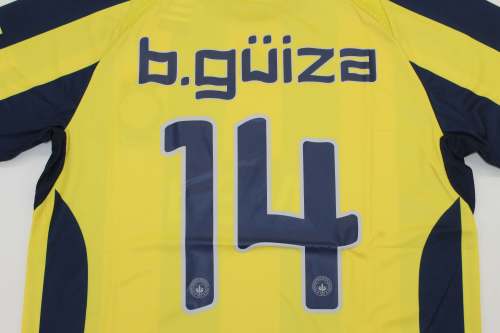 Retro Jersey 2008-2009 Fenerbahce b.guiza 14 Home Soccer Jersey Vintage Football Shirt