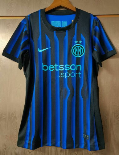 Women 2025-2026 Inter Milan Home Soccer Jersey Girl Football Shirt