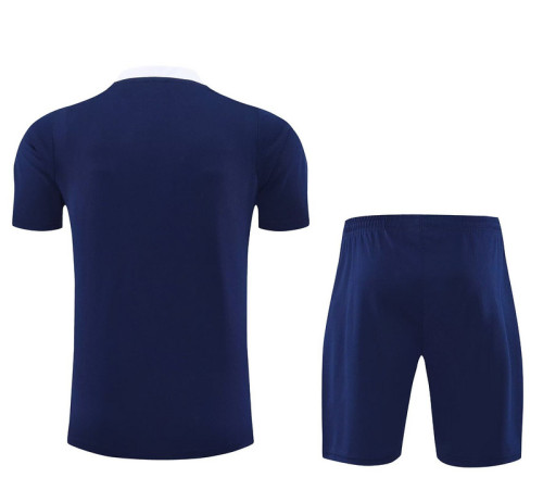 Adult Uniform 2025-2026 Inter Milan Dark Blue Soccer Training Shirt and Shorts Football Set
