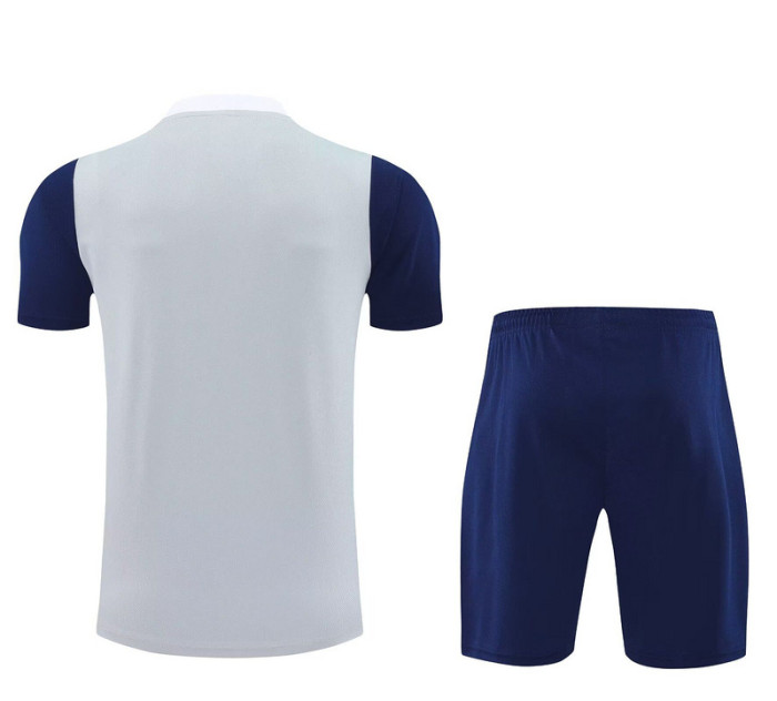Adult Uniform 2025-2026 Inter Milan White Soccer Training Shirt and Shorts Football Set