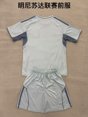 Youth Uniform Kids Kit Minnesota United 2025-2026 Soccer Training Jersey Shorts Child Football Set