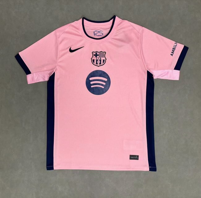Barca Camisetas de Futbol Fans Version 2025-2026 Barcelona Pink Special Version Soccer Jersey