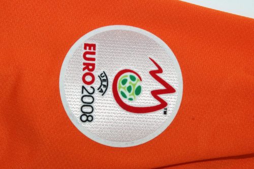 with Euro Patch Retro Jersey 2008 Netherlands SNEIJDER 10 Home Soccer Jersey Vintage Football Shirt