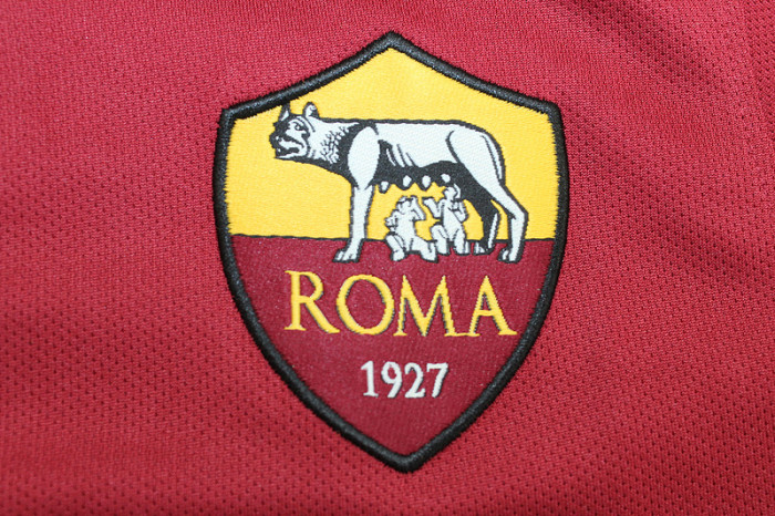 with Serie A Patch Retro Jersey 2014-2015 As Roma Home Soccer Jersey Vintage Football Shirt