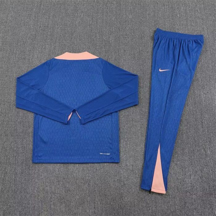 2025-2026 France Blue Soccer Training Sweater and Pants Football Kit