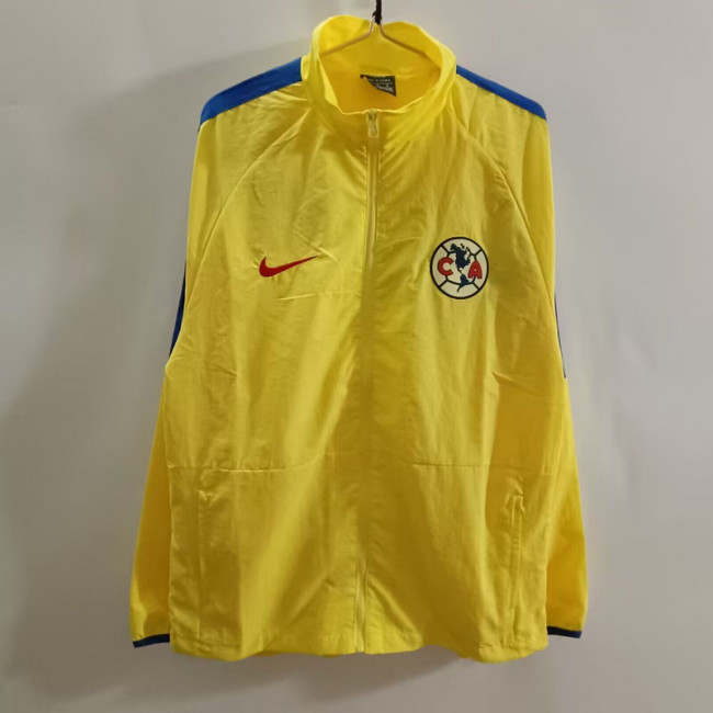2025-2026 Club America Yellow Soccer Windbreaker Jacket Football Jacket