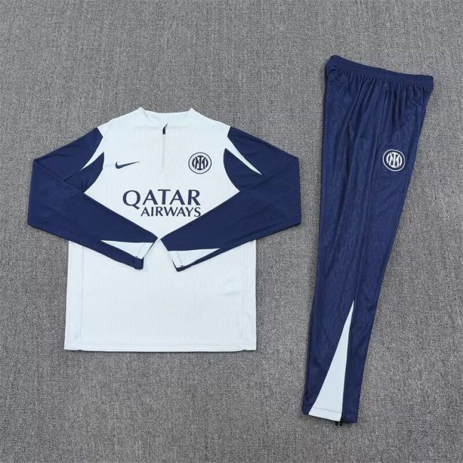 2025-2026 Inter Milan Light Blue Soccer Training Sweater and Pants Football Kit