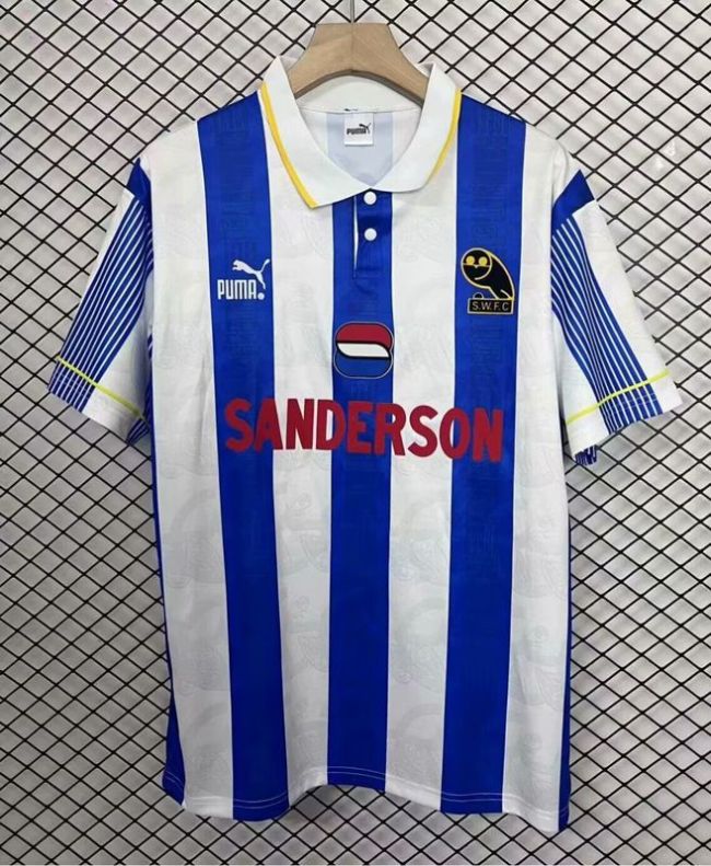 Retro Jersey 1994-1995 Sheffield Wednesday Home Soccer Jersey Football Shirt