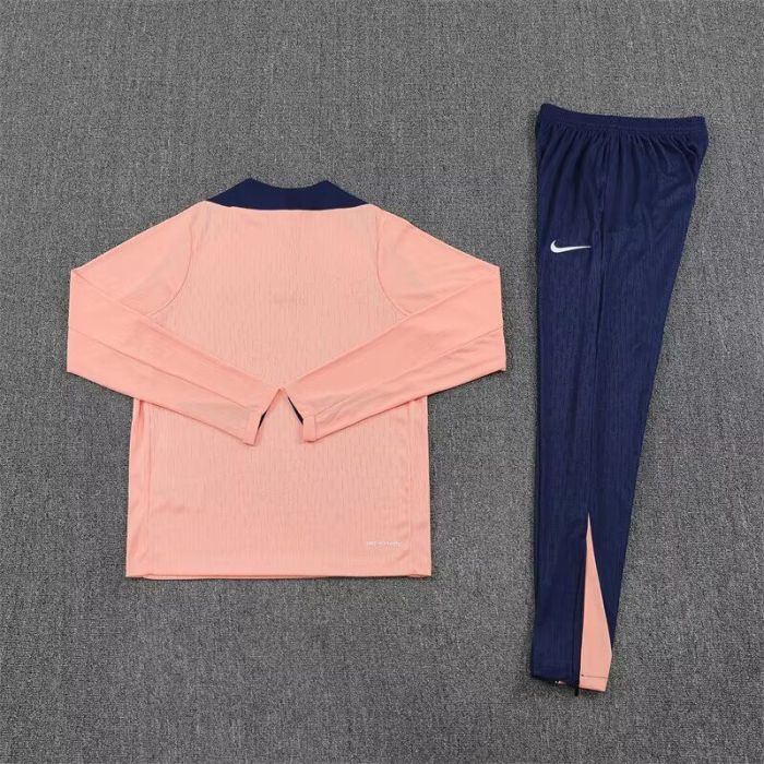 2025-2026 Chelsea Pink Soccer Training Sweater and Pants Football Kit