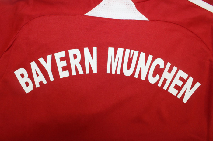 with UCL Patch Retro Jersey 2007-2008 Bayern Munich Home Soccer Jersey Vintage Football Shirt