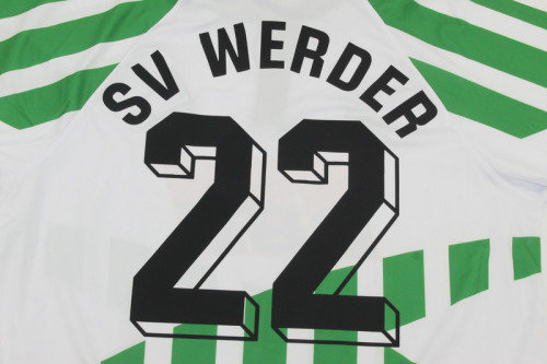 Retro Jersey 1994 Werder Bremen SV WERDER 22 Home Soccer Jersey Vintage Football Shirt