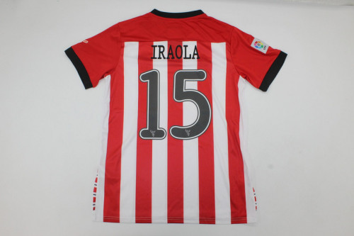 with LFP Patch Retro Jersey 2011-2012 Athletic Bilbao IRAOLA 15 Home Soccer Jersey Vintage Football Shirt