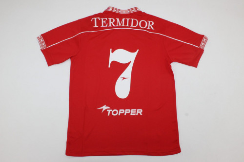 Retro Jersey 1998-2000 Atlético Independiente 7 Home Soccer Jersey Men's Football Shirt