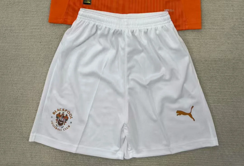 Fan Version 2025-2026 Blackpool Home Soccer Shorts Football Shorts