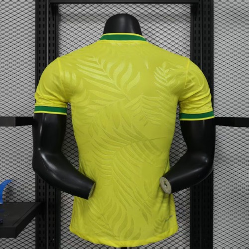 Player Version 2025 Brazil Yellow Special Edition Soccer Jersey Brasil Football Shirt