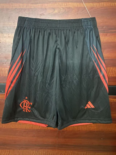 Fan Version 2025-2026 Flamengo Away Black Soccer Shorts Football Shorts