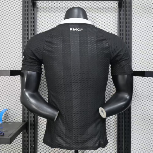 Player Version 2025-2026 Real Madrid Black Goalkeeper Soccer Jersey Real Football Shirt
