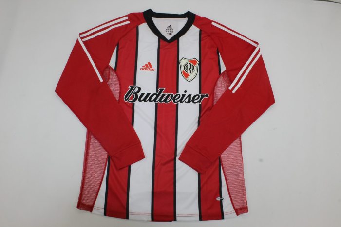 Long Sleeve Retro Jersey 2003-2004 River Plate D'ALESSANDRO 10 Away Soccer Jersey LS Vintage Football Shirt